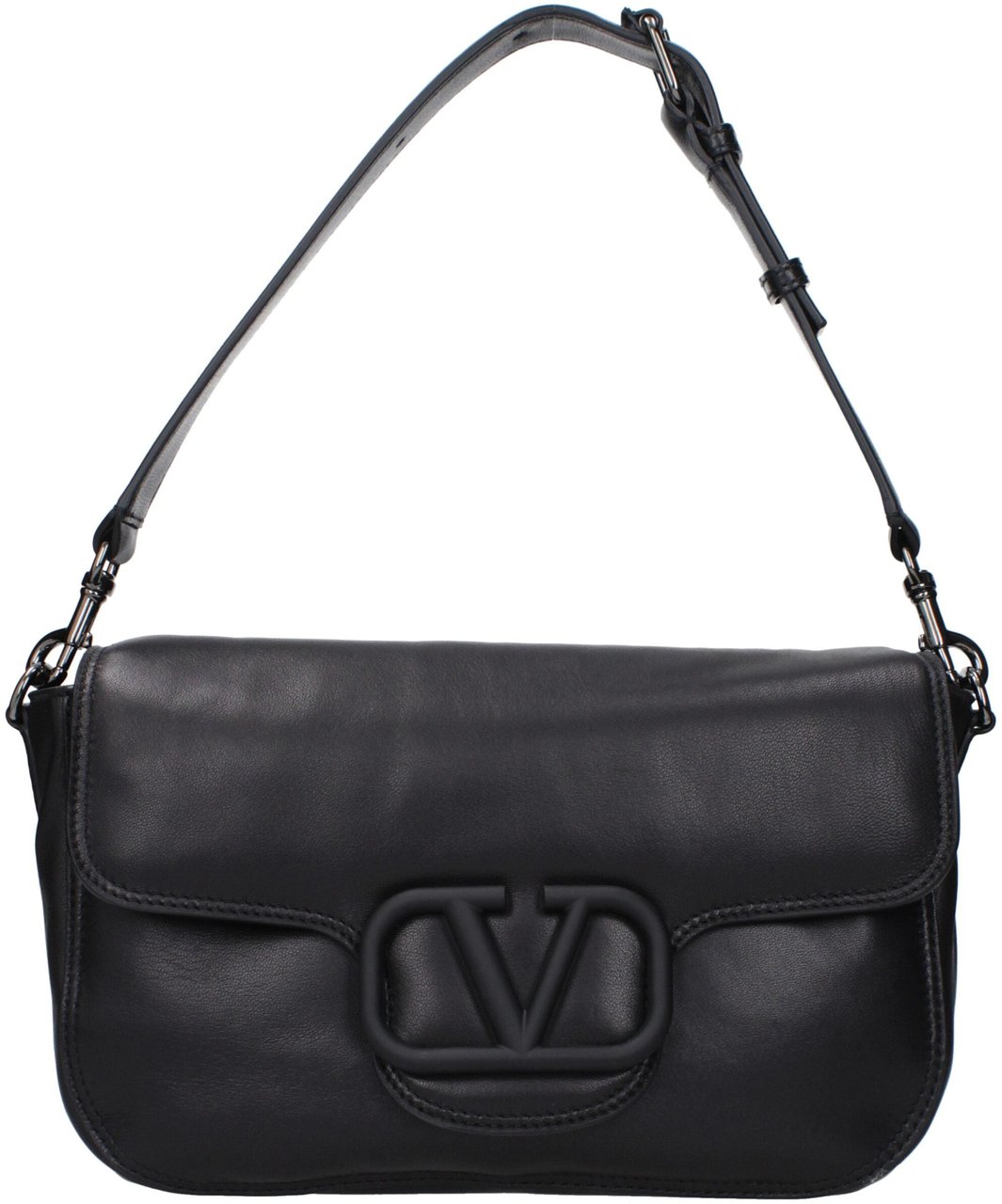 Valentino Garavani Valentino Garavani Black Leather Handbag Zwart