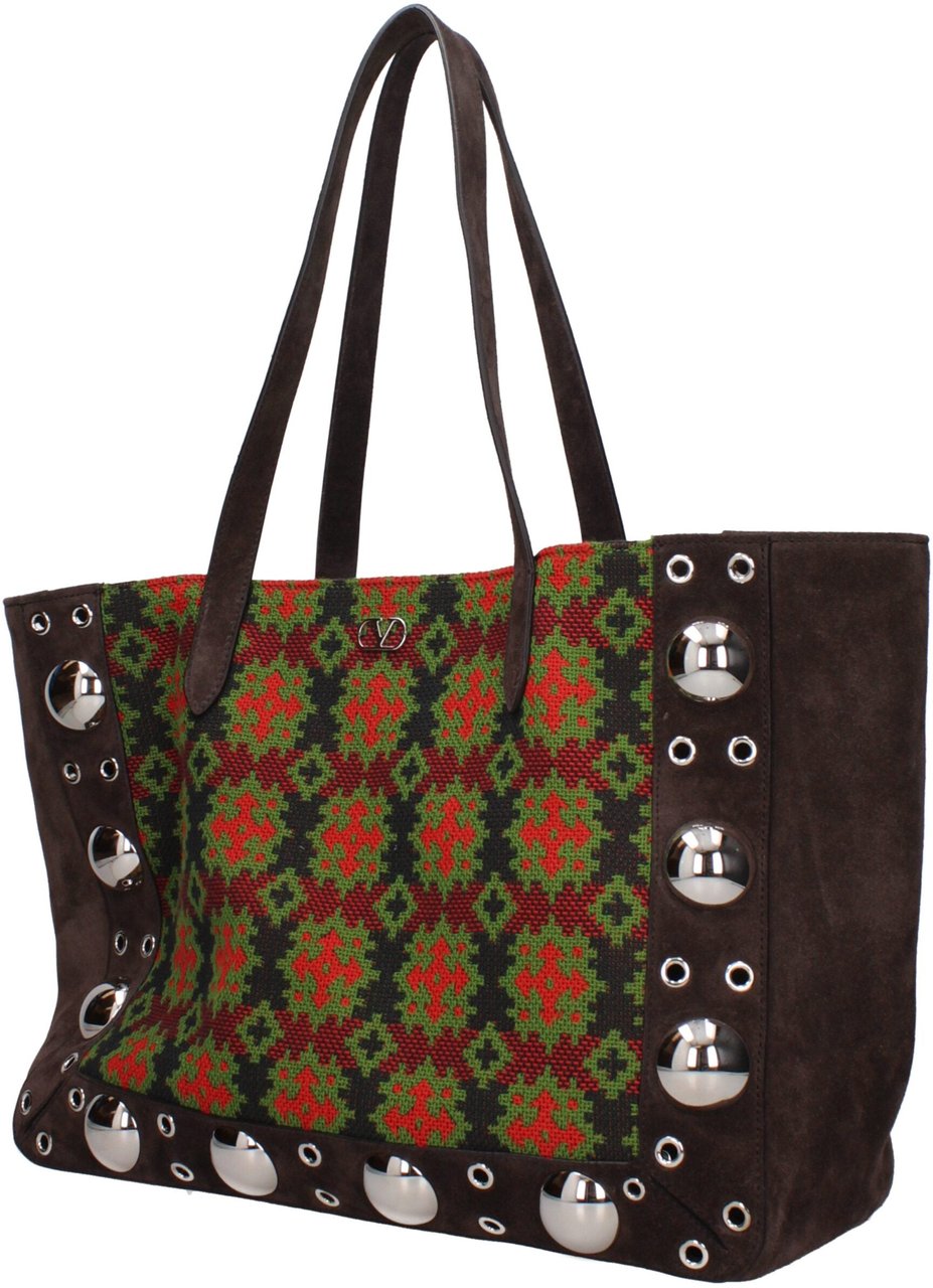 Valentino Garavani Valentino Garavani Brown Leather Shoulder Bag Bruin