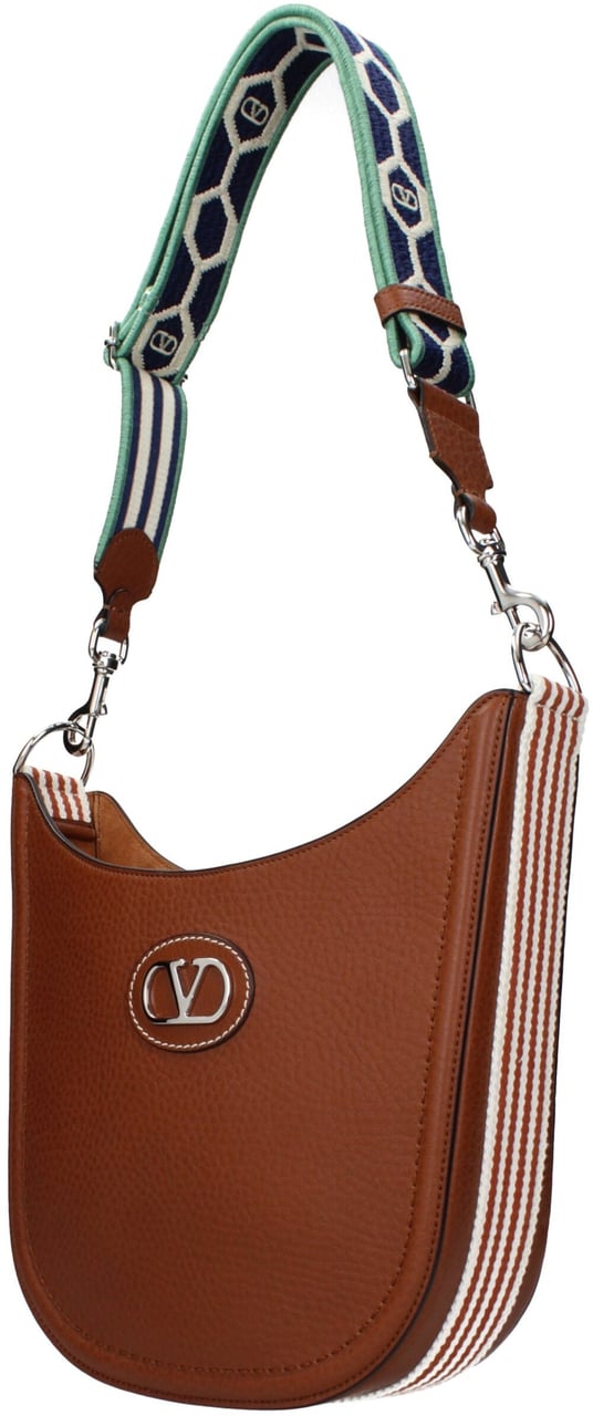 Valentino Garavani Valentino Garavani Brown Leather Crossbody Bag Bruin