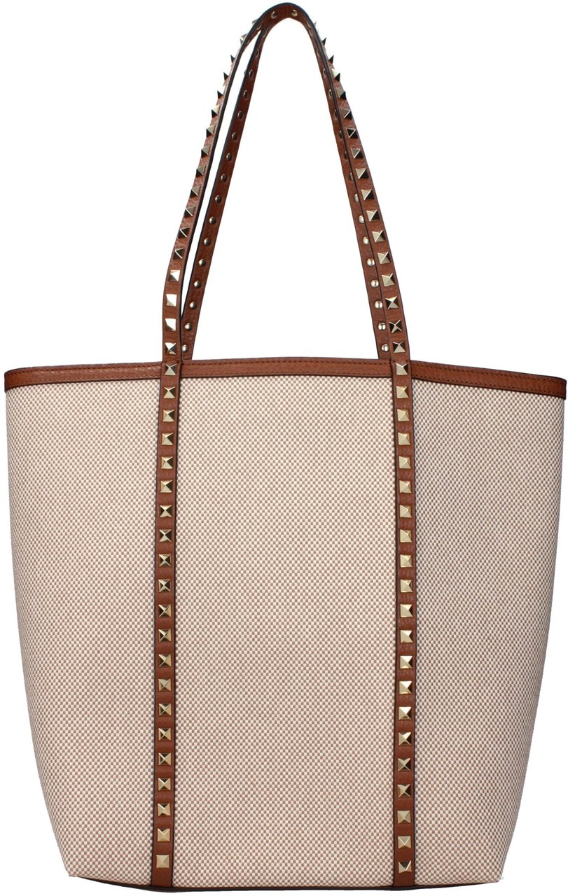 Valentino Garavani Valentino Garavani Beige Fabric Shoulder Bag Beige