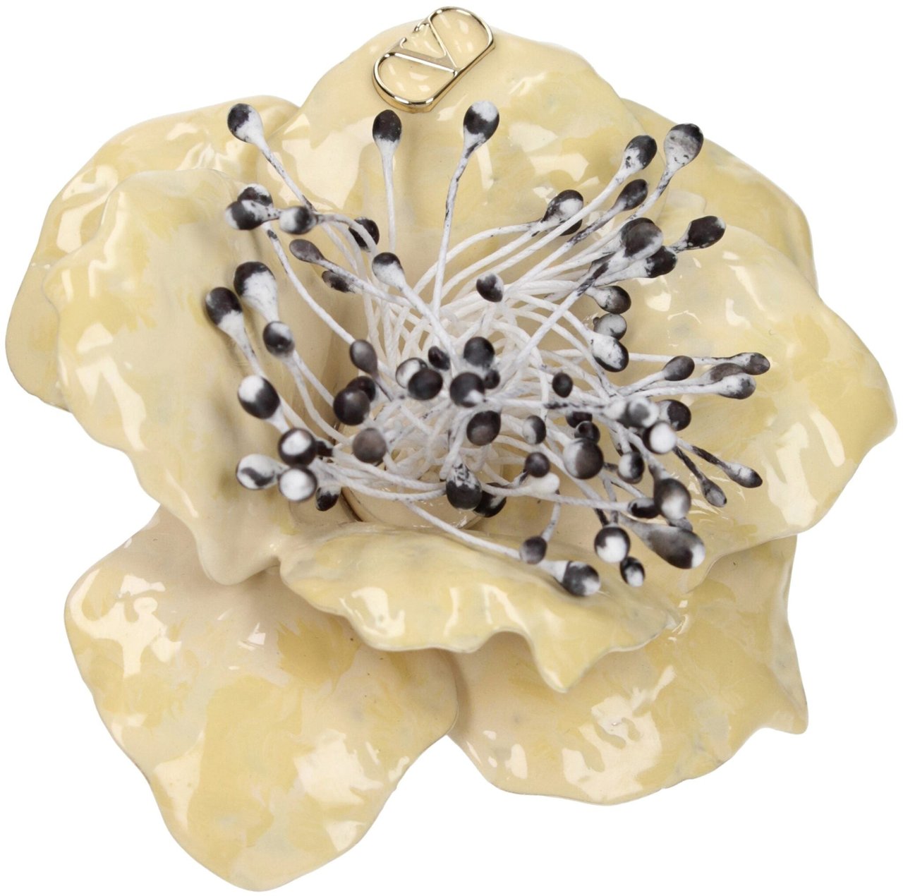 Valentino Garavani Valentino Garavani Beige Metal Broch Beige