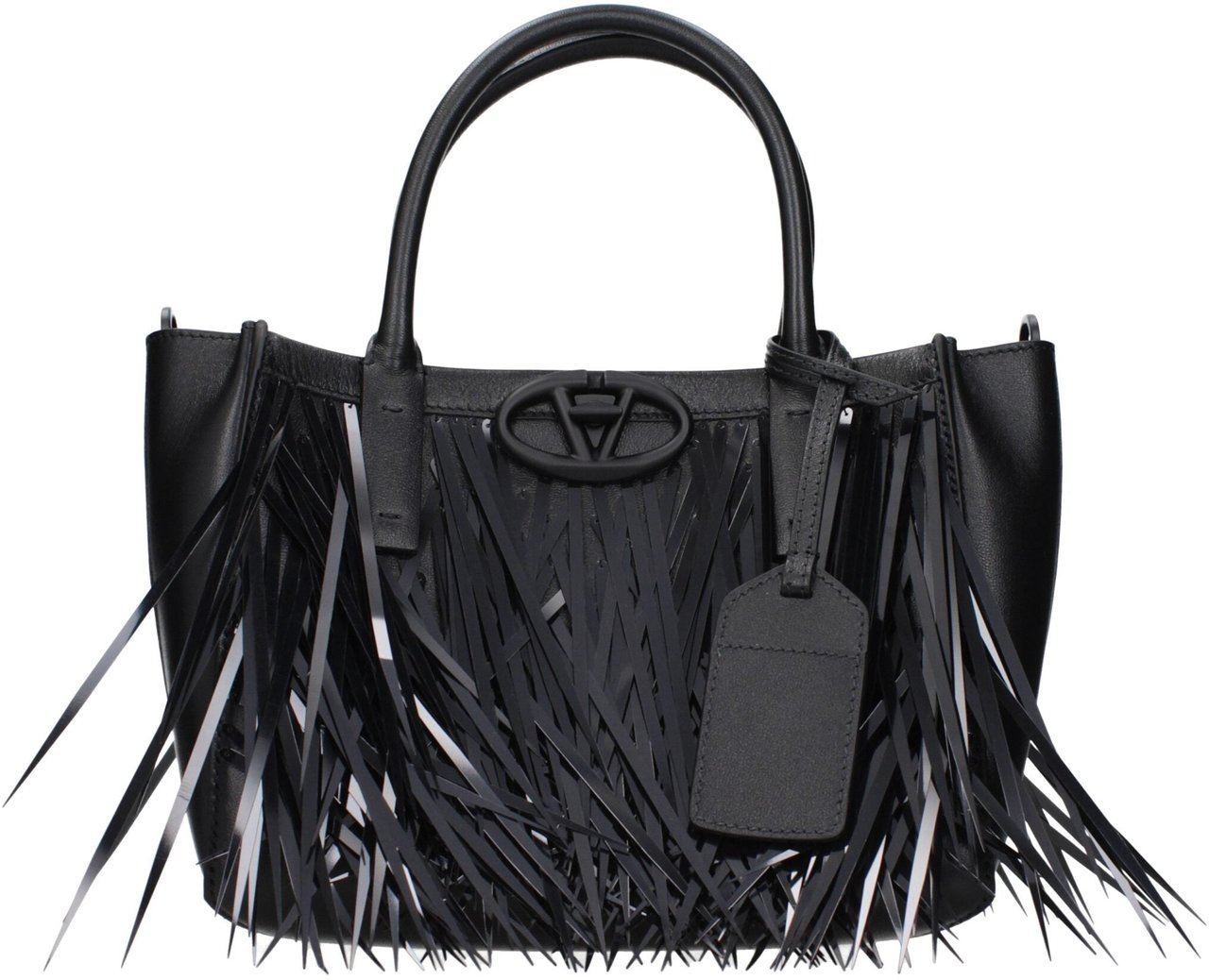 Valentino Garavani Valentino Garavani Black Leather Handbag Zwart