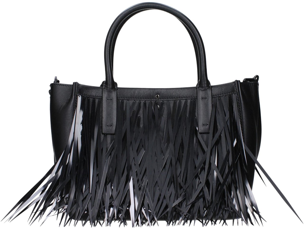 Valentino Garavani Valentino Garavani Black Leather Handbag Zwart