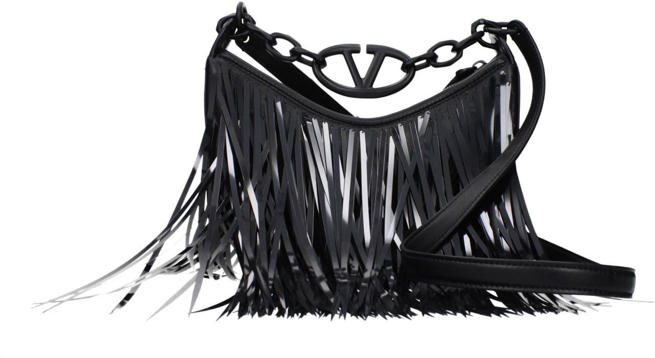 Valentino Garavani Valentino Garavani Black Leather Handbag Zwart