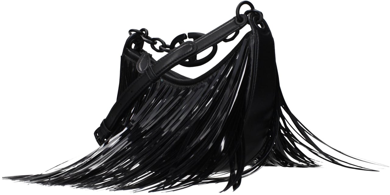 Valentino Garavani Valentino Garavani Black Leather Handbag Zwart