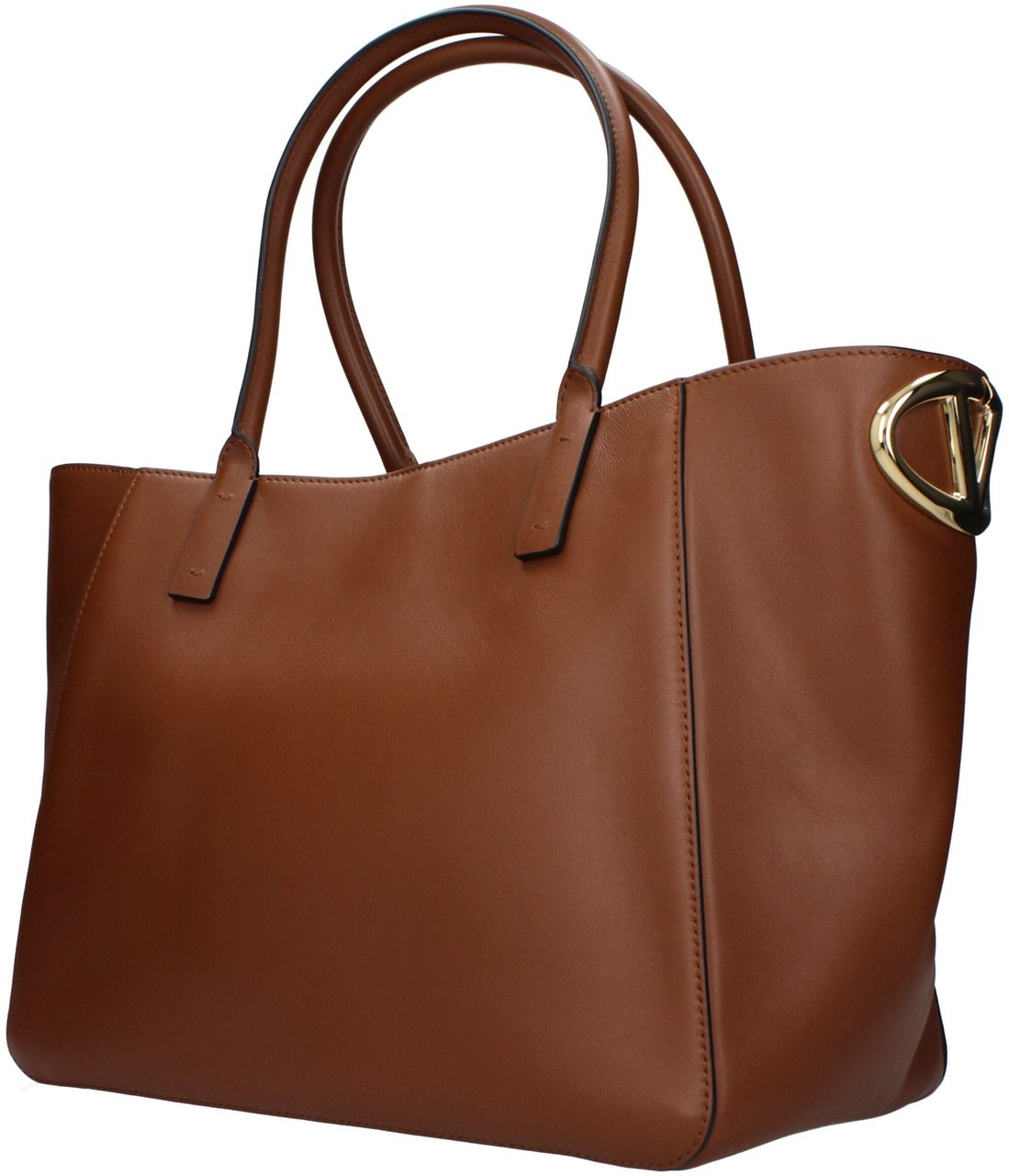Valentino Garavani Valentino Garavani Brown Leather Handbag Bruin