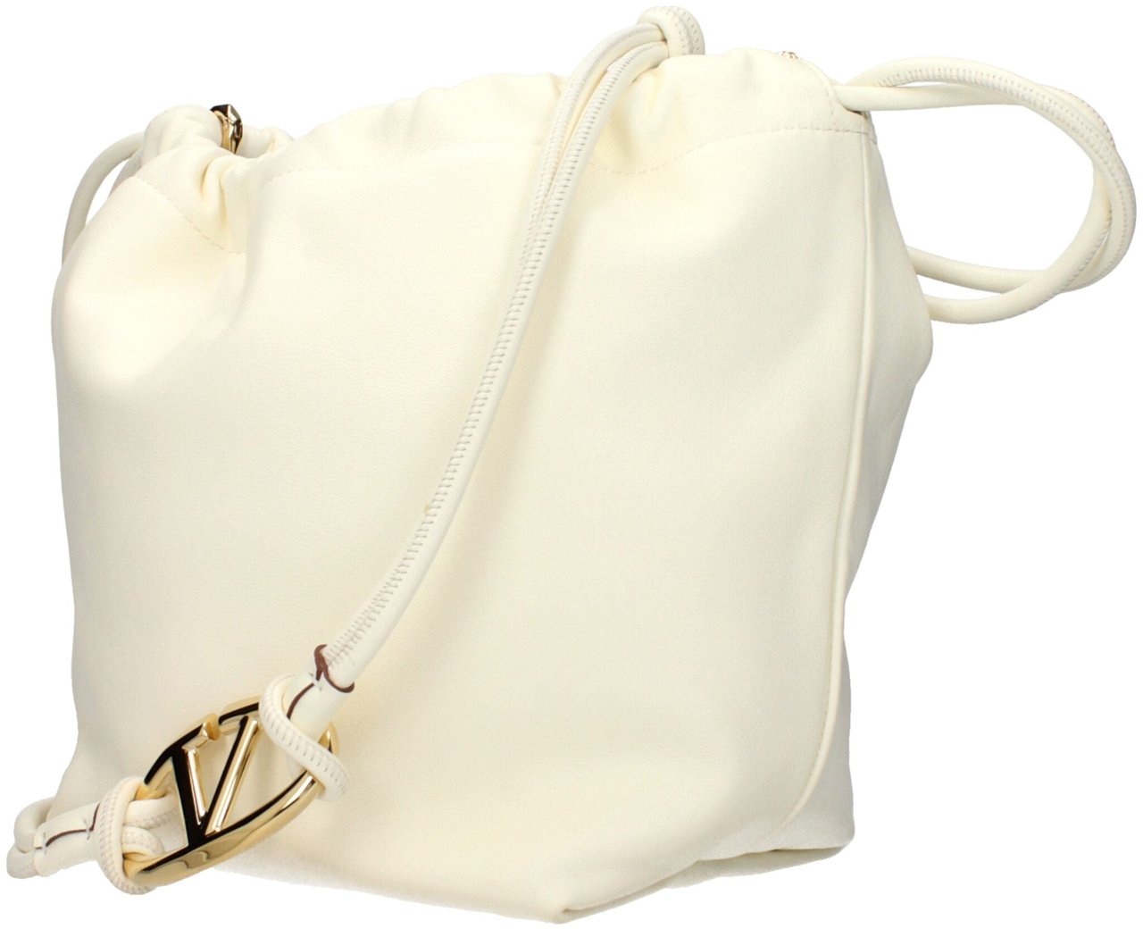 Valentino Garavani Valentino Garavani Beige Leather Shoulder Bag Beige