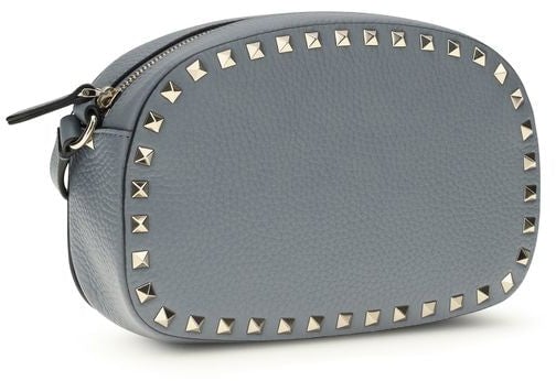 Valentino Garavani Valentino Garavani Blue Calf Leather Bos Taurus Shoulder Bag Blauw