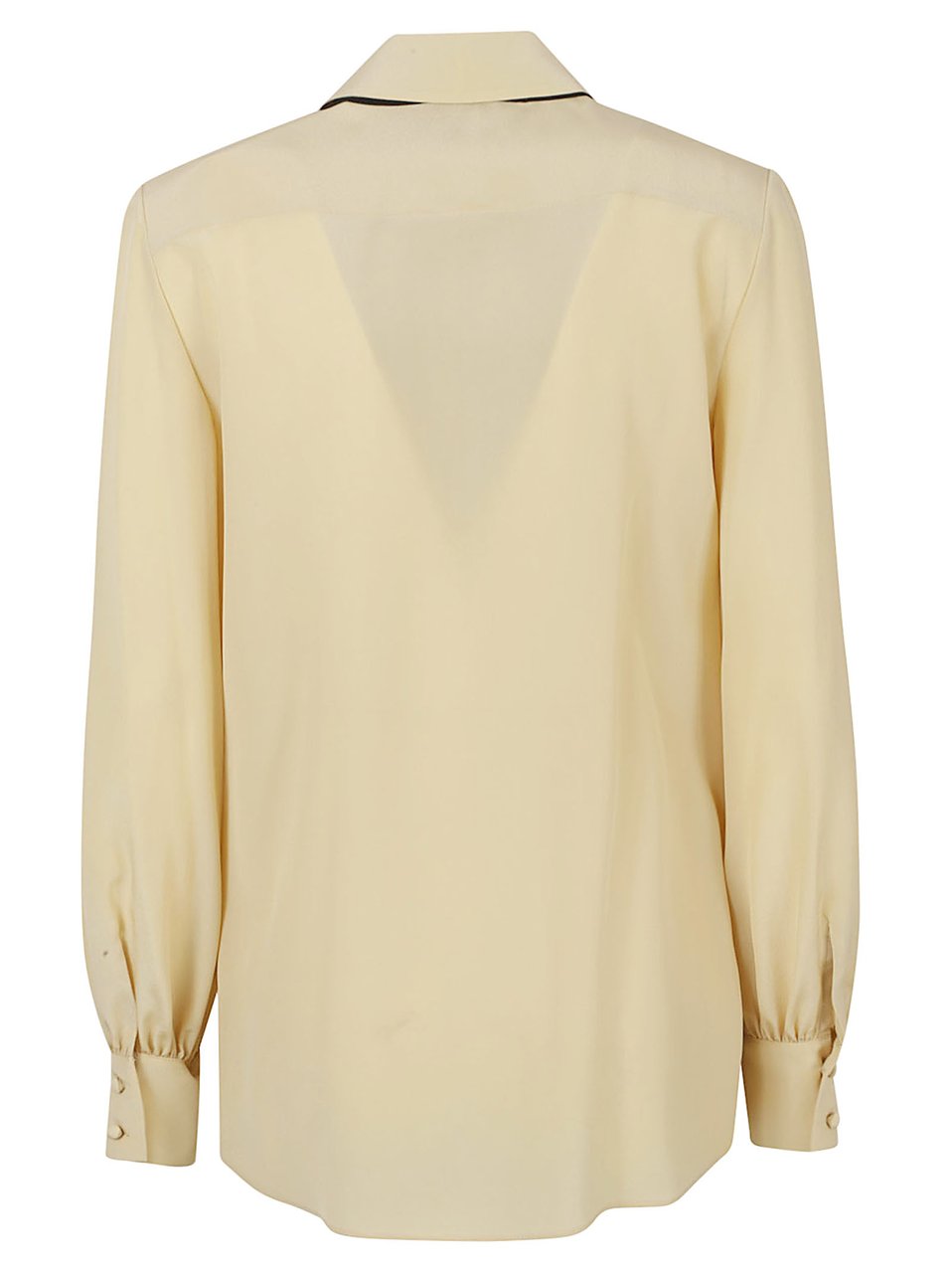Valentino Garavani Silk Shirt with Classic Collar Neutraal