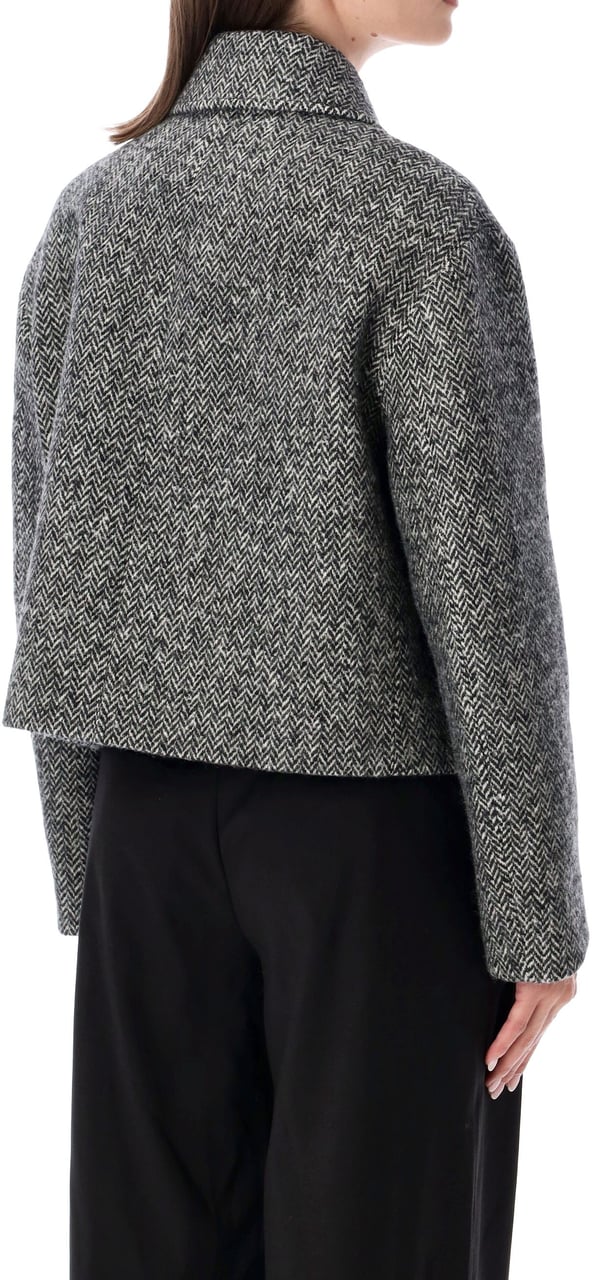 Valentino Garavani Peacoat Chevron Nero Grijs