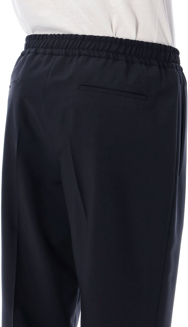Valentino Garavani Pants Vlogo Blu Navy