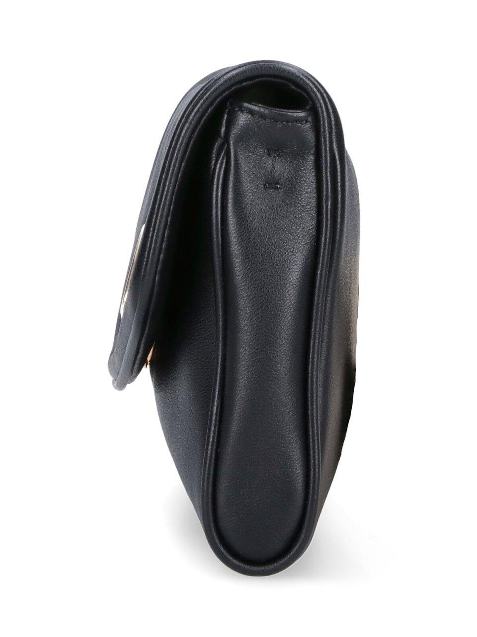 Valentino Garavani Black DeVain Nappa Shoulder Bag Zwart