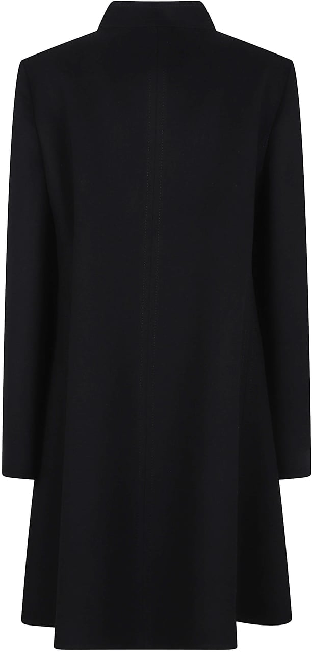Valentino Garavani VALENTINO GARAVANI CAPPOTTO CN V METALLO | SOLID | COMPACT DRAP Zwart