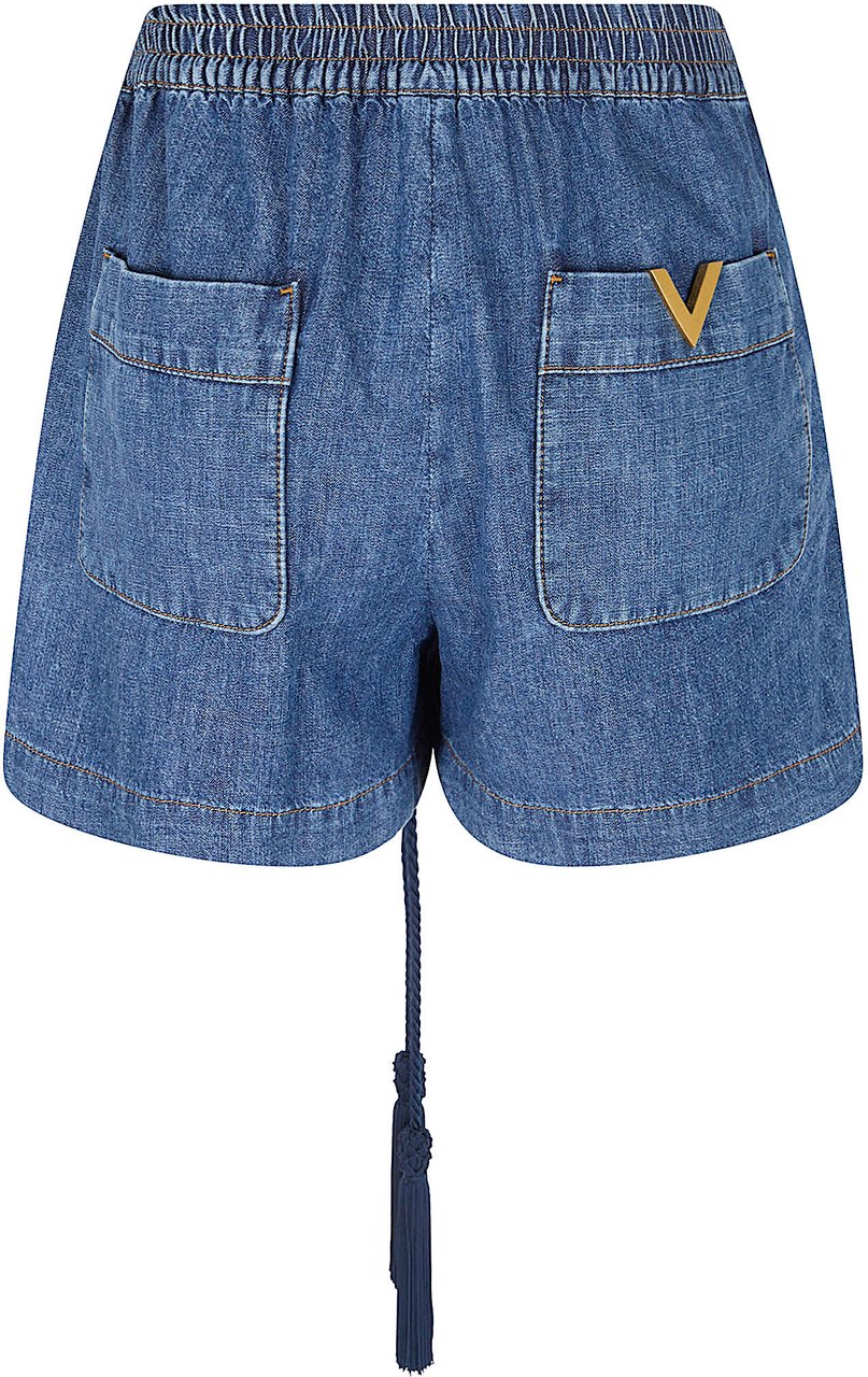 VALENTINO GARAVANI SHORT DENIM | SOLID | CHAMBRAY BLU MEDIO Lichtblauw