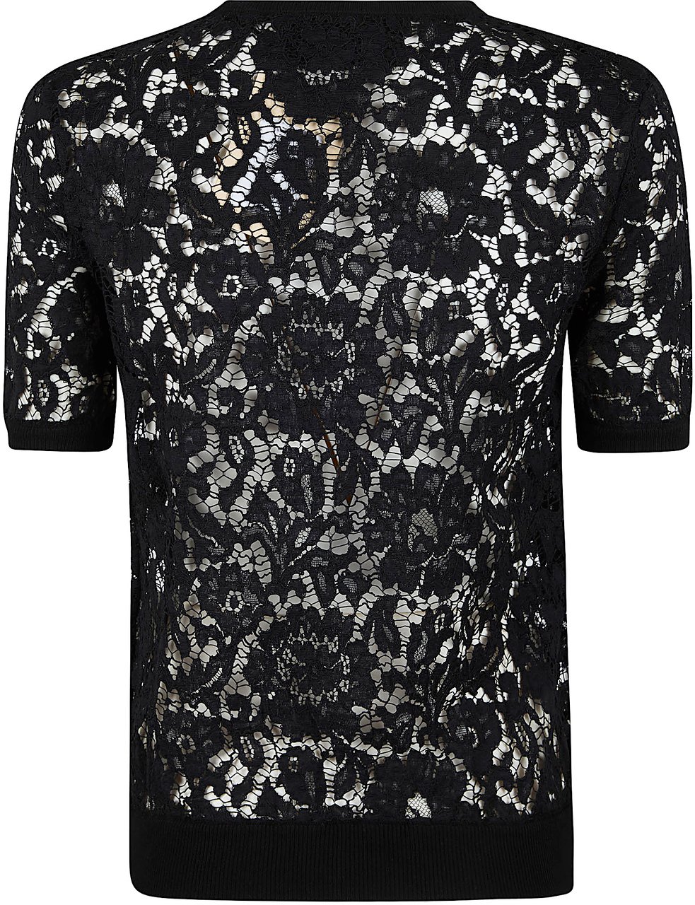 VALENTINO GARAVANI MAGLIA | MOSSI | LACE AND COTTON Zwart