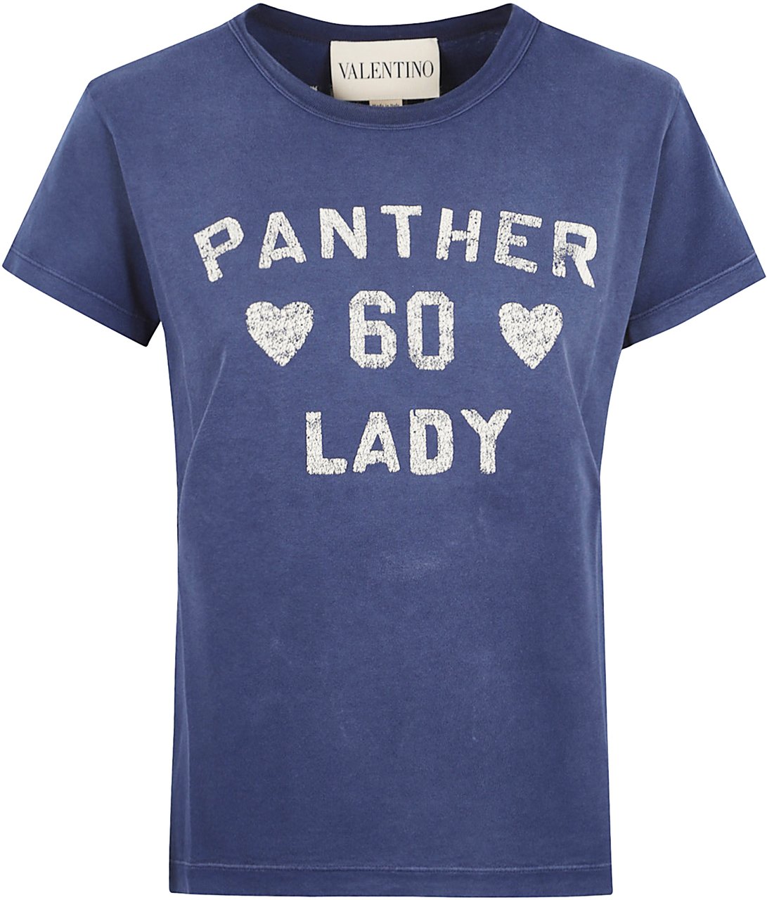 Valentino Garavani VALENTINO GARAVANI T-SHIRT | PATTERN | COTTON JERSEY Lichtblauw