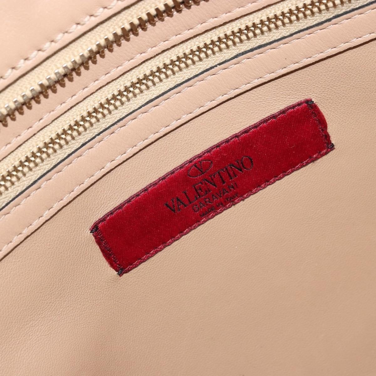 Valentino Garavani Convertible Zip Satchel Leather with Micro Rockstuds Medium Beige