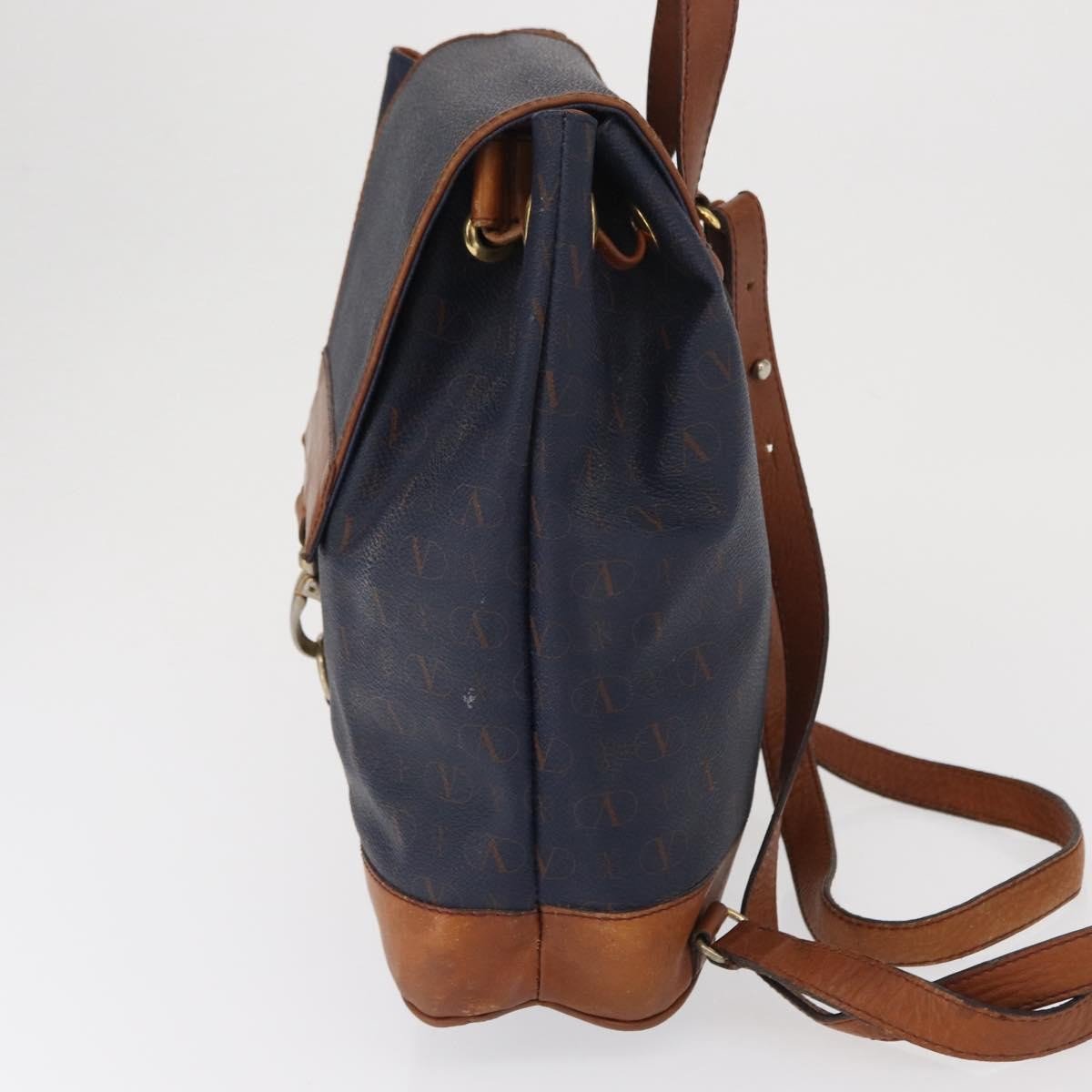 Valentino Garavani Valentino Garavani Vintage Backpack Leather Navy
