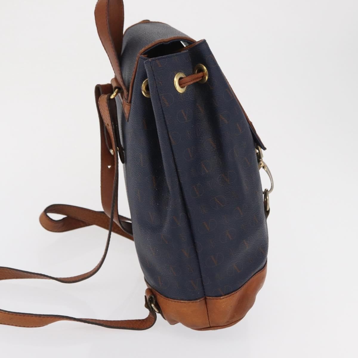 Valentino Garavani Valentino Garavani Vintage Backpack Leather Navy
