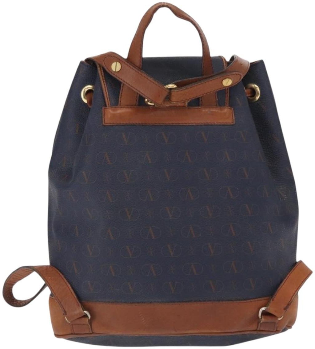Valentino Garavani Valentino Garavani Vintage Backpack Leather Navy