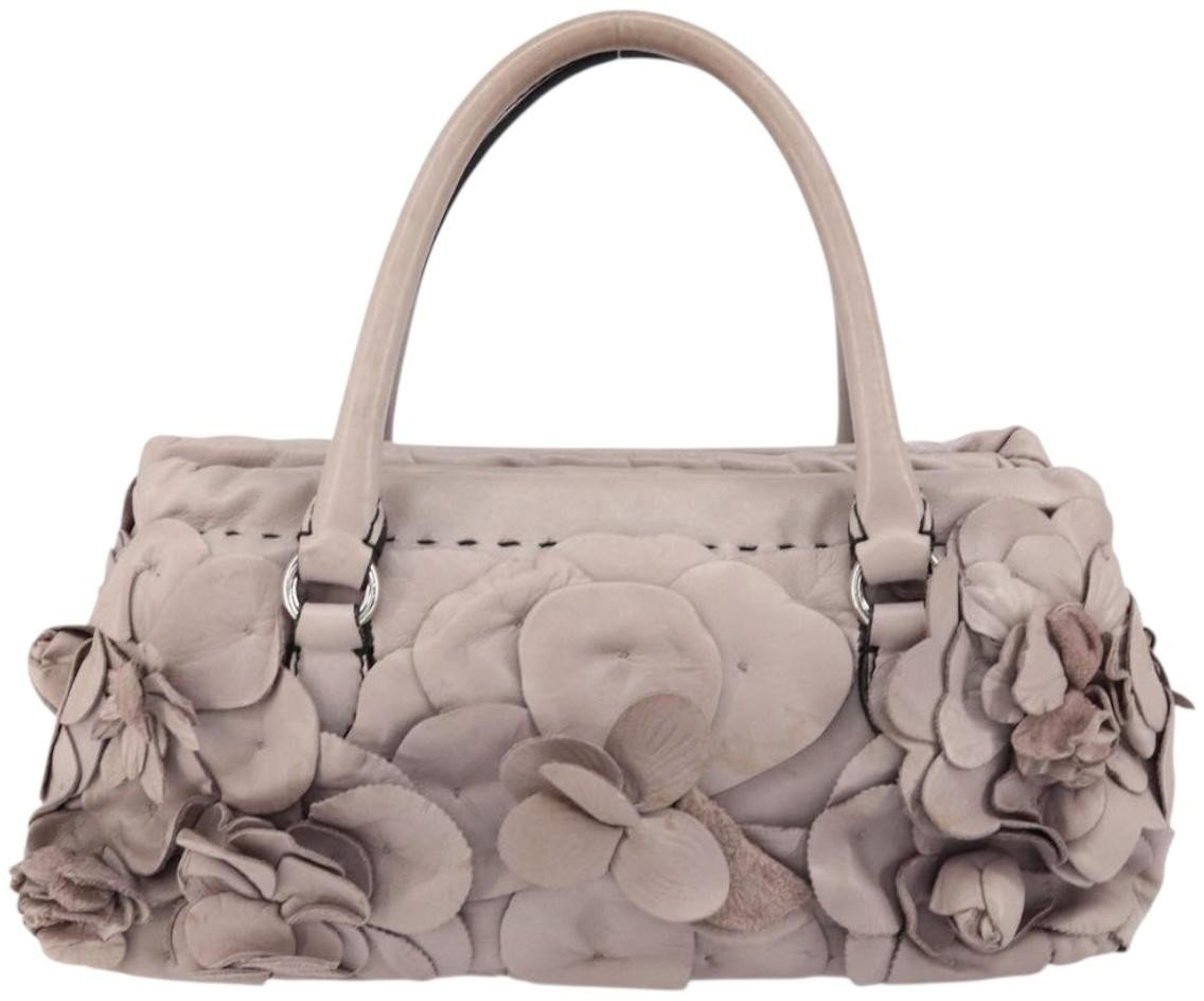 Valentino Garavani Valentino Garavani Rose Handbag Leather Paars