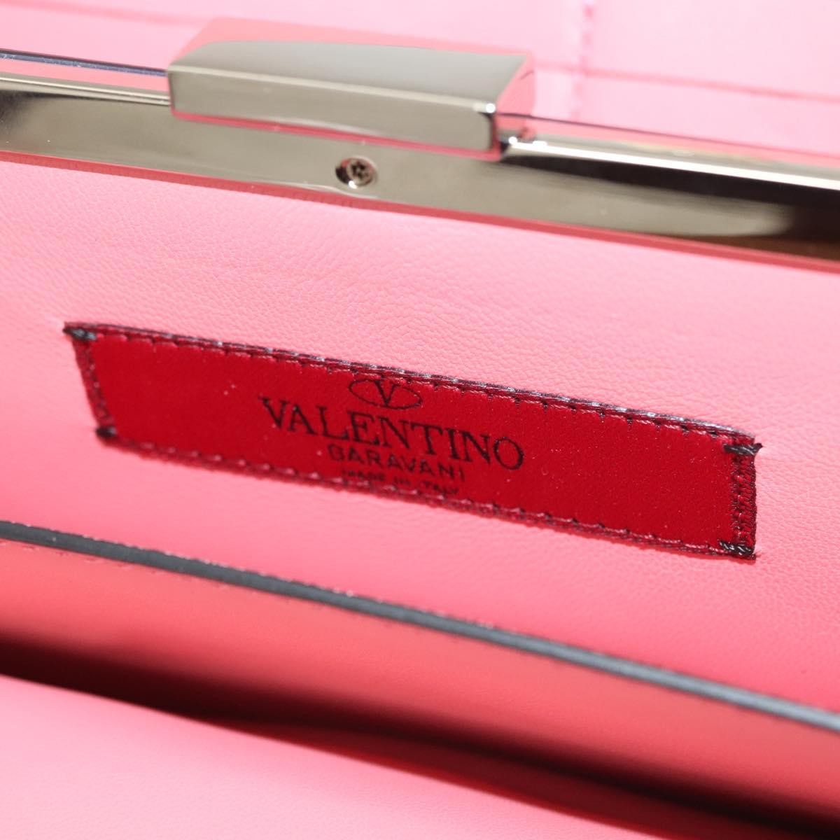 Valentino Garavani Valentino Garavani Turnlock Chain Shoulder Bag Suede Roze