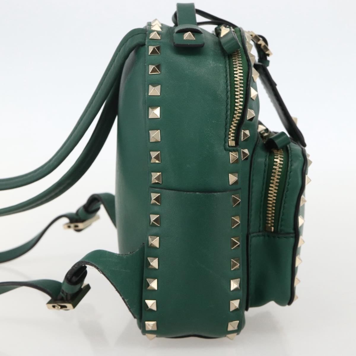 Valentino Garavani Rockstud Leather Mini Groen
