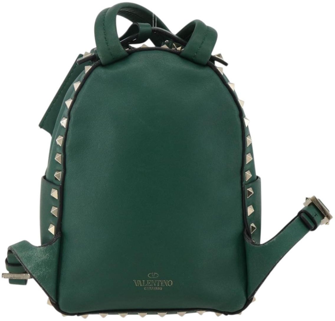 Valentino Garavani Rockstud Leather Mini Groen