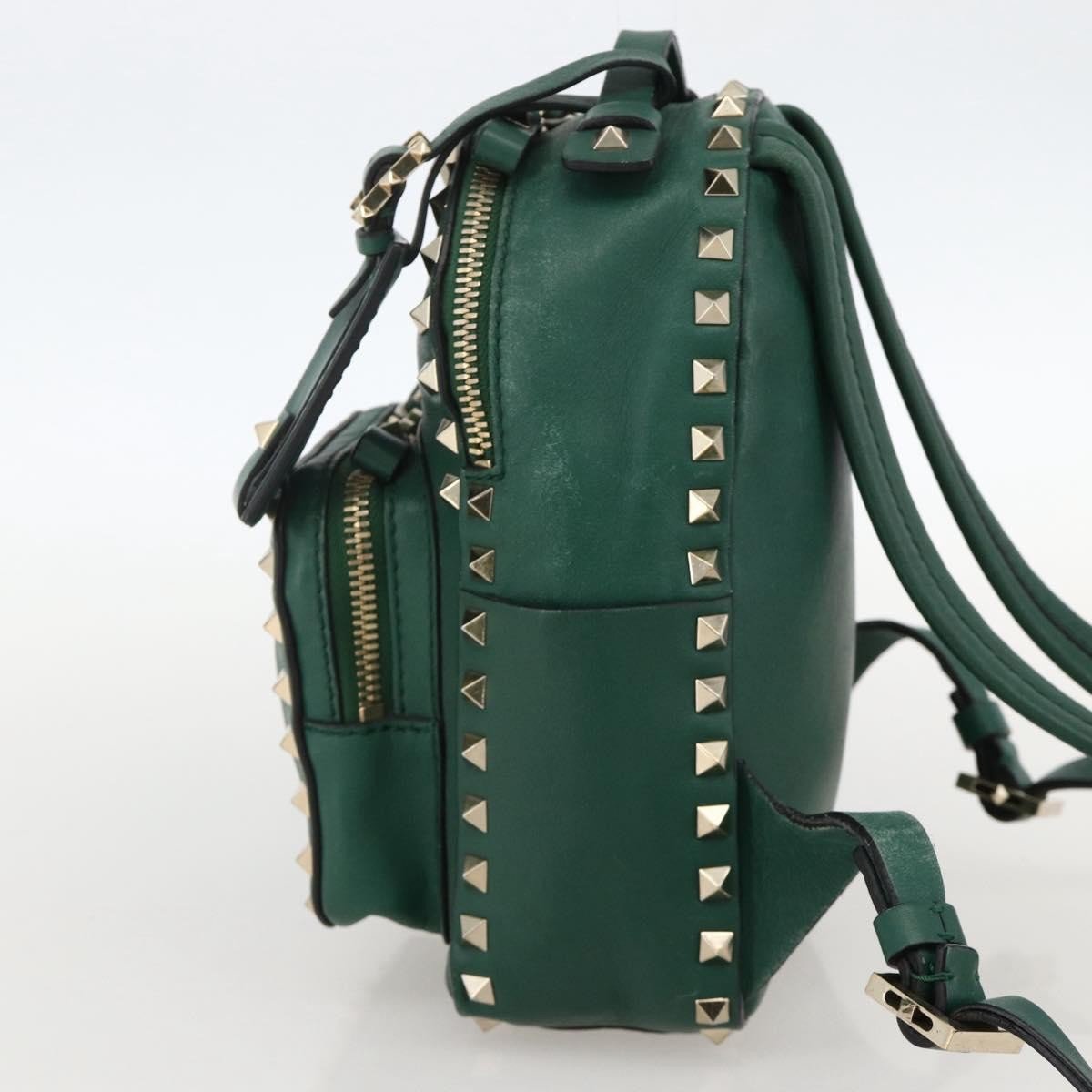 Valentino Garavani Rockstud Leather Mini Groen