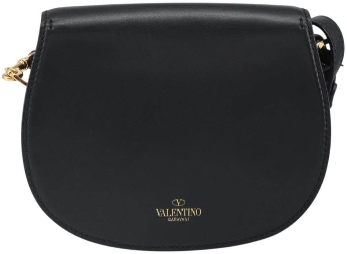 Valentino Garavani Valentino Garavani My Rockstud Saddle Bag Leather Zwart