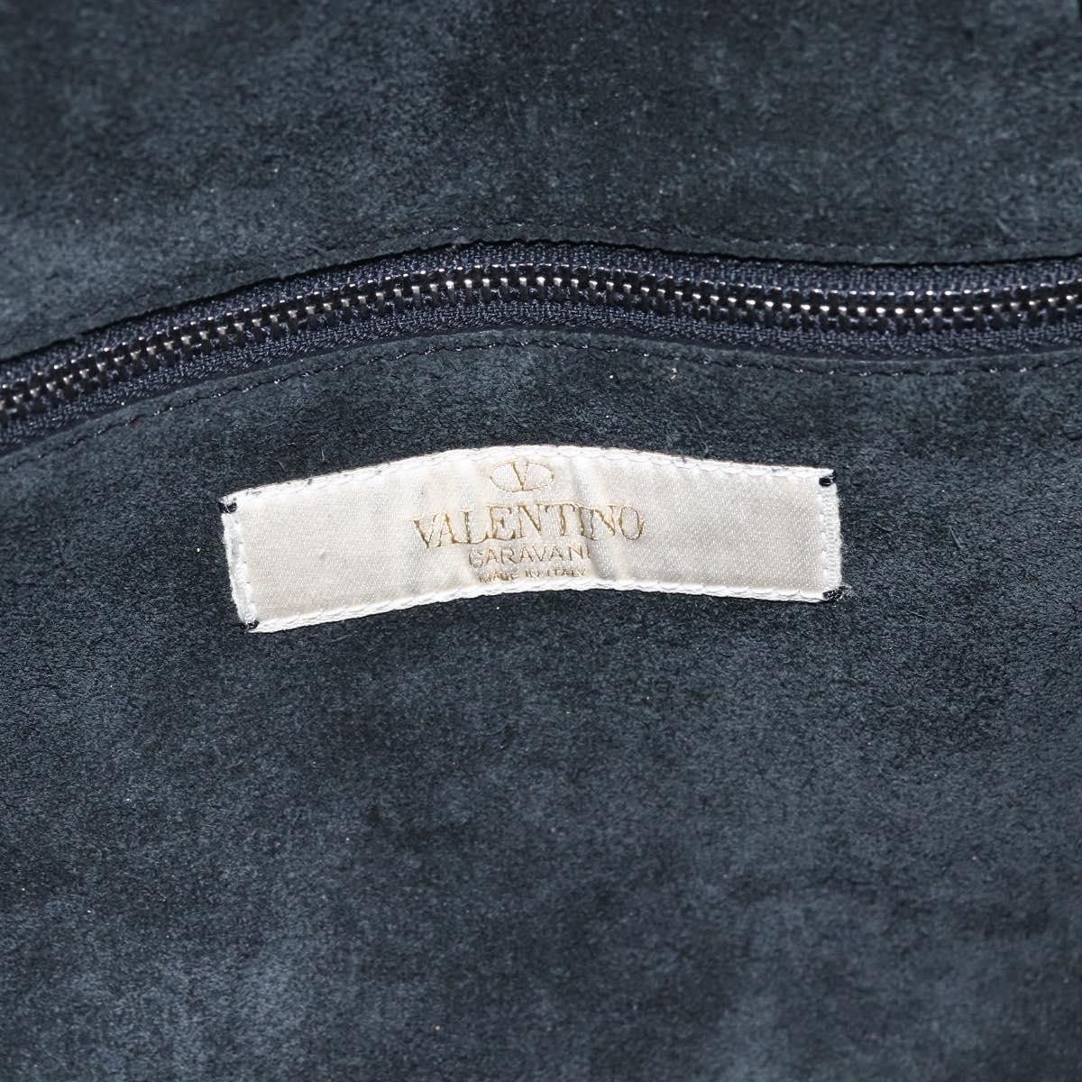 Valentino Garavani Valentino Garavani Rolling Rockstud Reversible Convertible Tote Leather with Cabochons Large Zwart