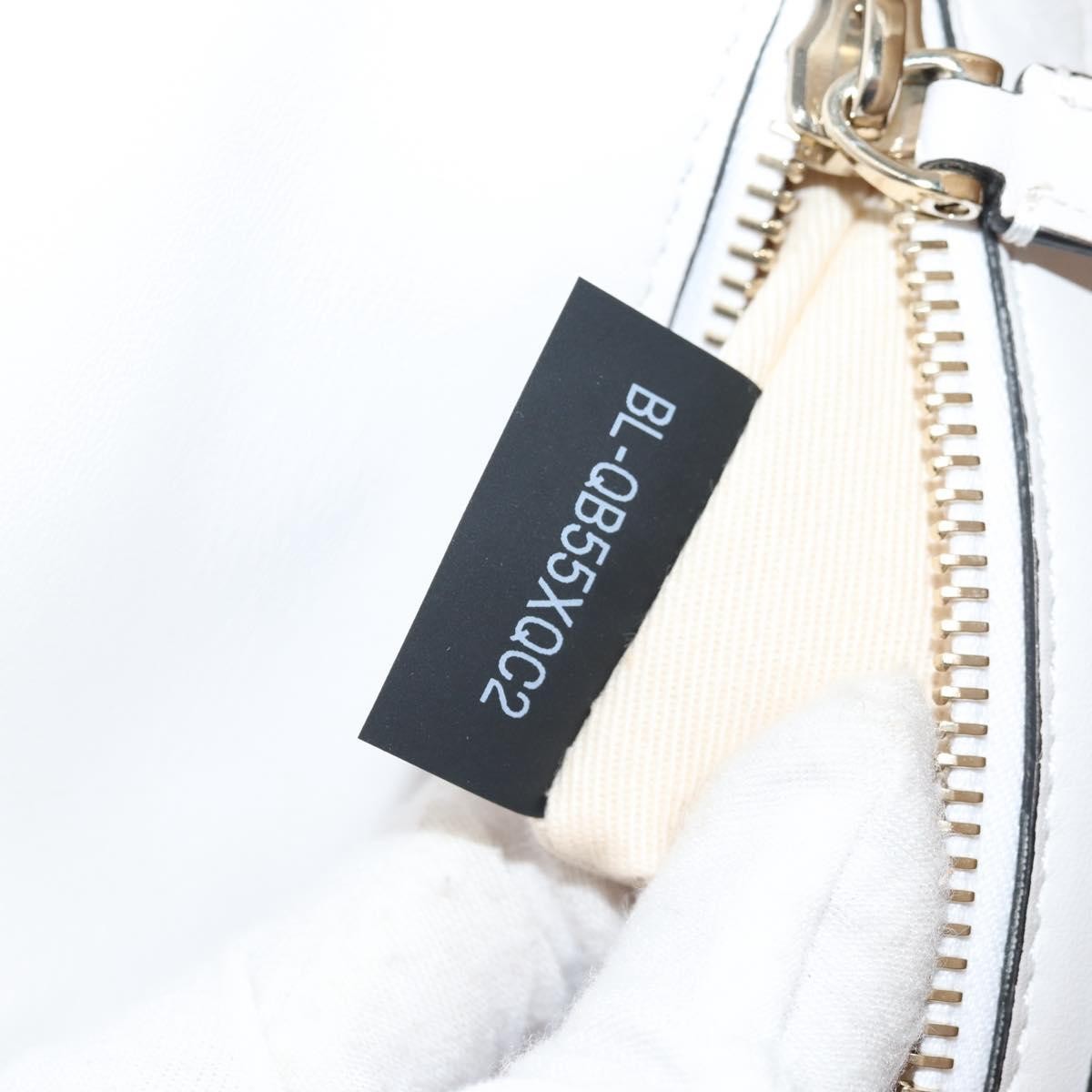 Valentino Garavani Valentino Garavani VLTN Candystud Top Handle Bag Printed Leather Medium Wit