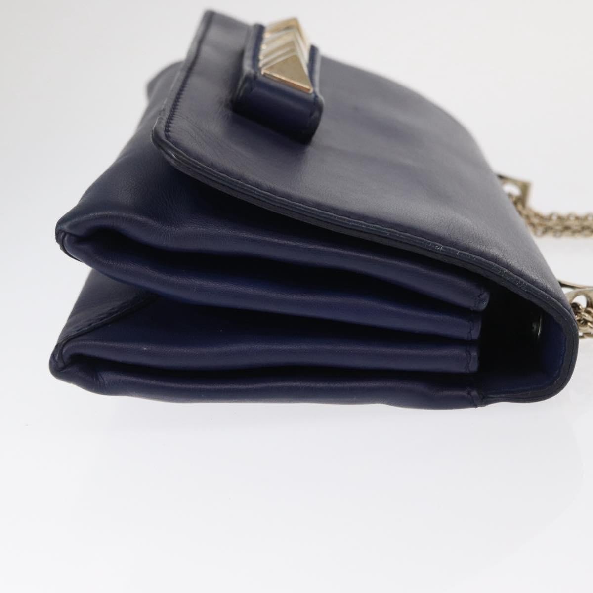 Valentino Garavani Valentino Garavani Va Va Voom Flap Shoulder Bag Leather Mini Navy