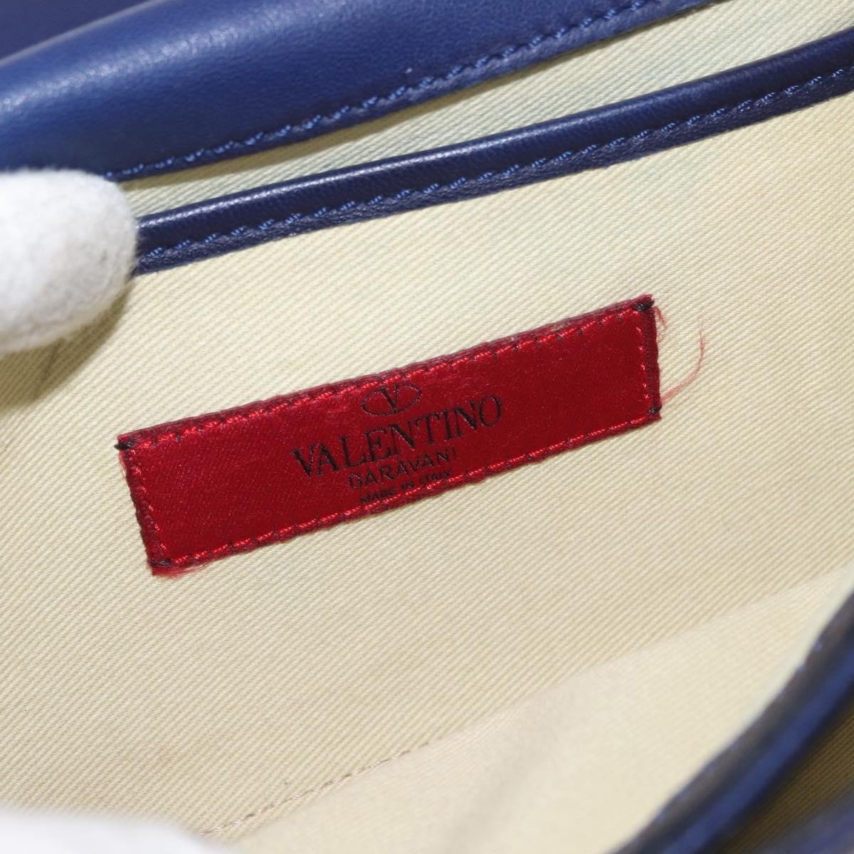 Valentino Garavani Valentino Garavani Va Va Voom Flap Shoulder Bag Leather Mini Navy