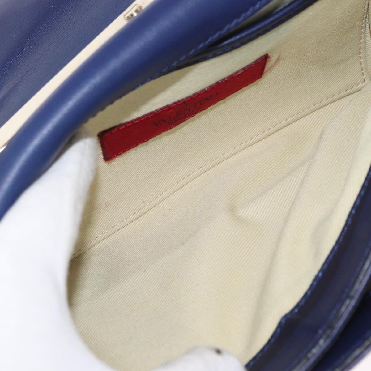 Valentino Garavani Valentino Garavani Va Va Voom Flap Shoulder Bag Leather Mini Navy