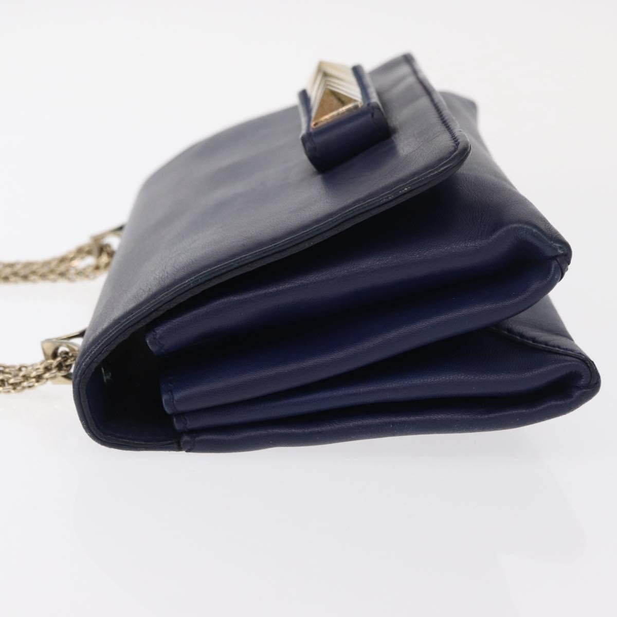 Valentino Garavani Valentino Garavani Va Va Voom Flap Shoulder Bag Leather Mini Navy