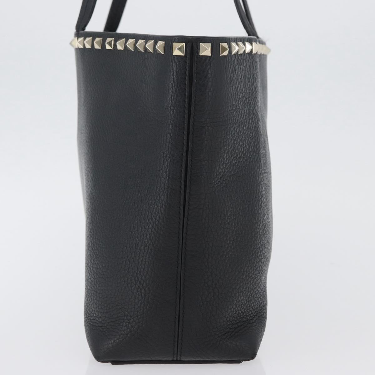Valentino Garavani Rockstud Shopping Tote Leather Medium Zwart