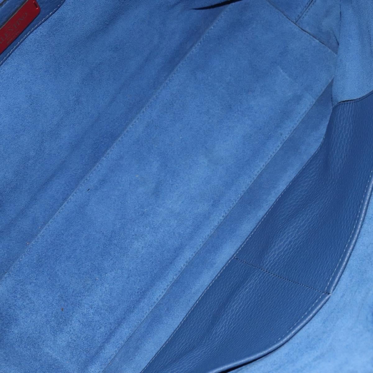 Valentino Garavani Valentino Garavani Rockstud Shopper Tote Leather Large Blauw