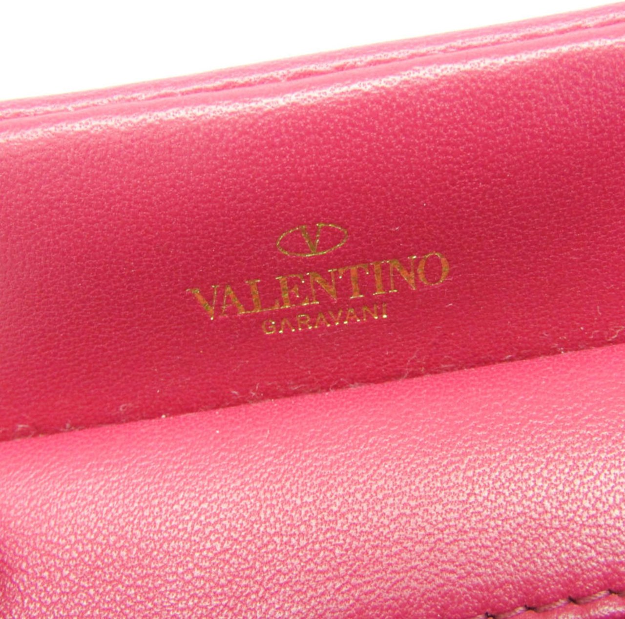 Valentino Garavani One Stud Top Handle Leather Small Roze