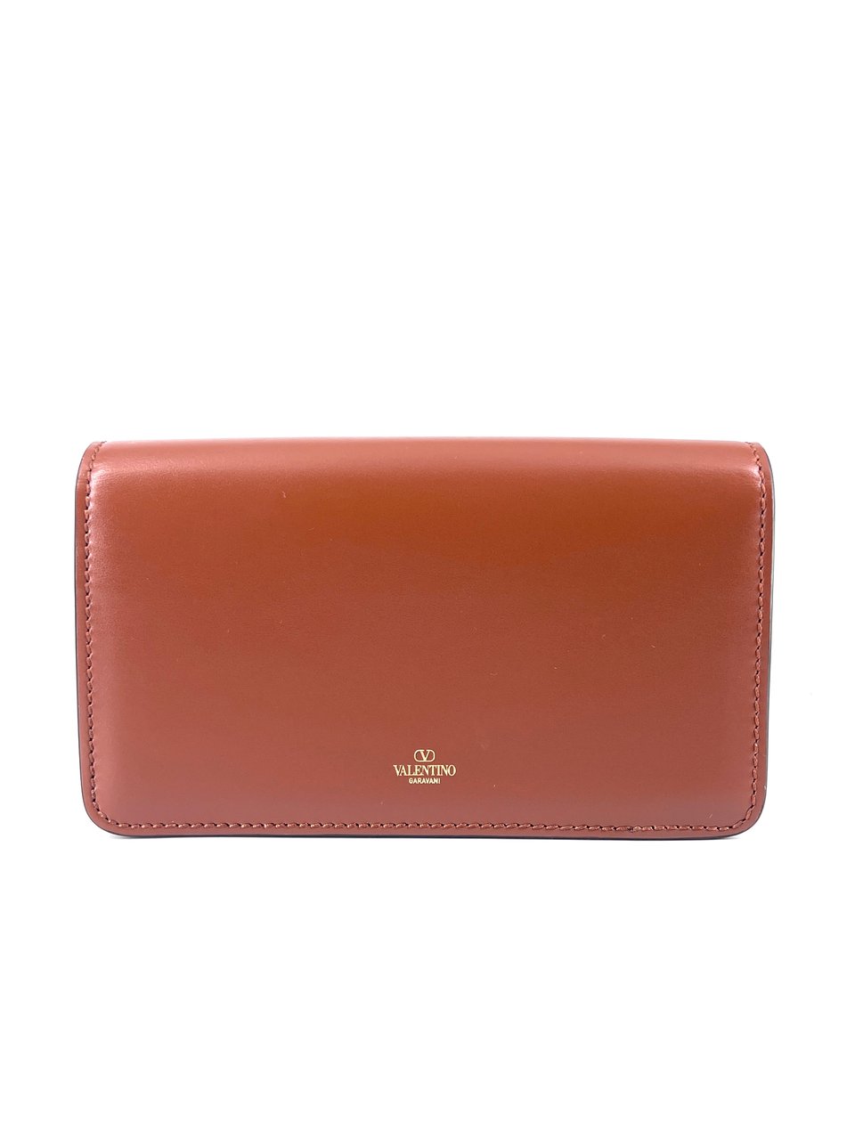 Valentino Garavani Valentino Garavani Rockstud Flip Lock Flap Bag Leather Small Bruin