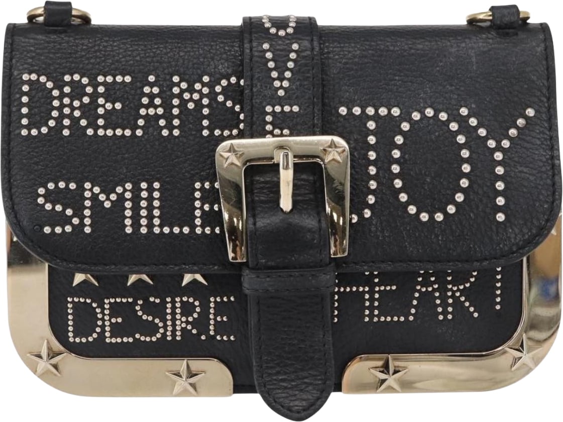 Valentino Garavani Chain Flap Leather Small Zwart