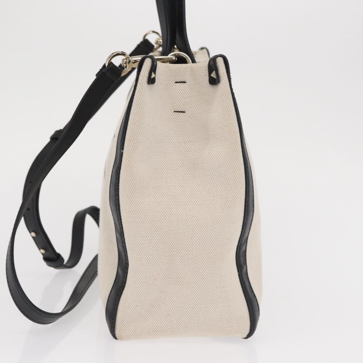Valentino Garavani Valentino Garavani Grande Plage VLTN Tote Canvas Medium Beige