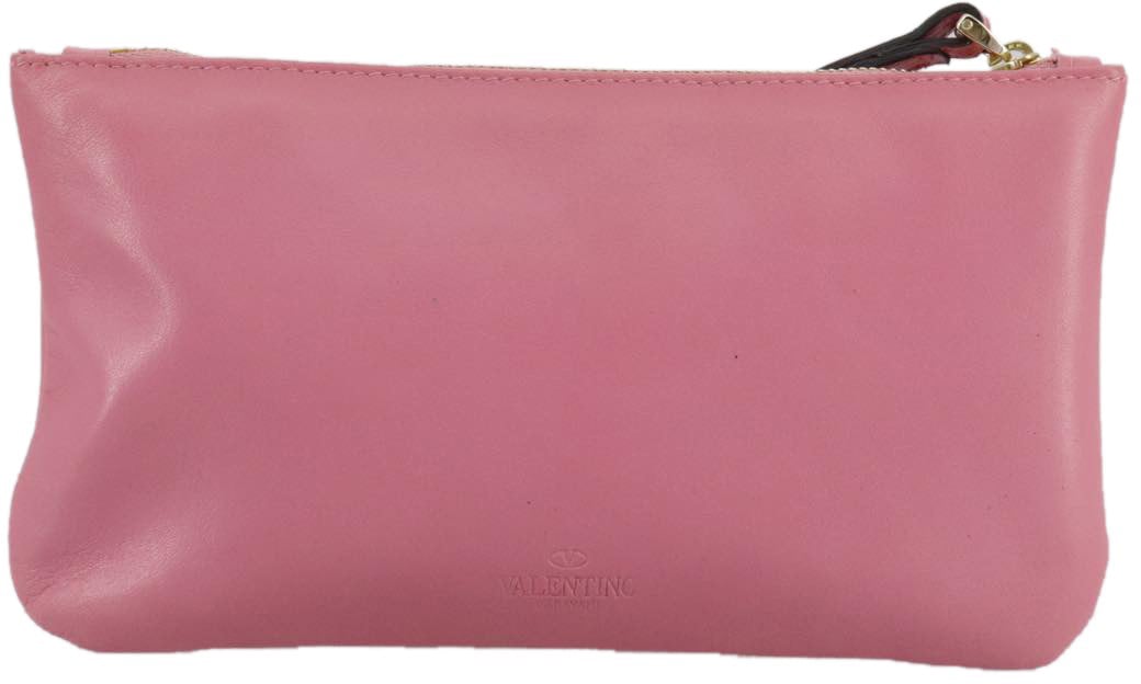 Valentino Garavani Pochette Leather Roze