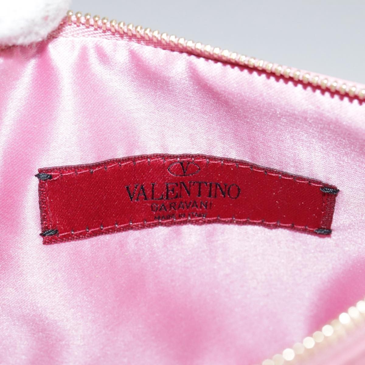Valentino Garavani Pochette Leather Roze