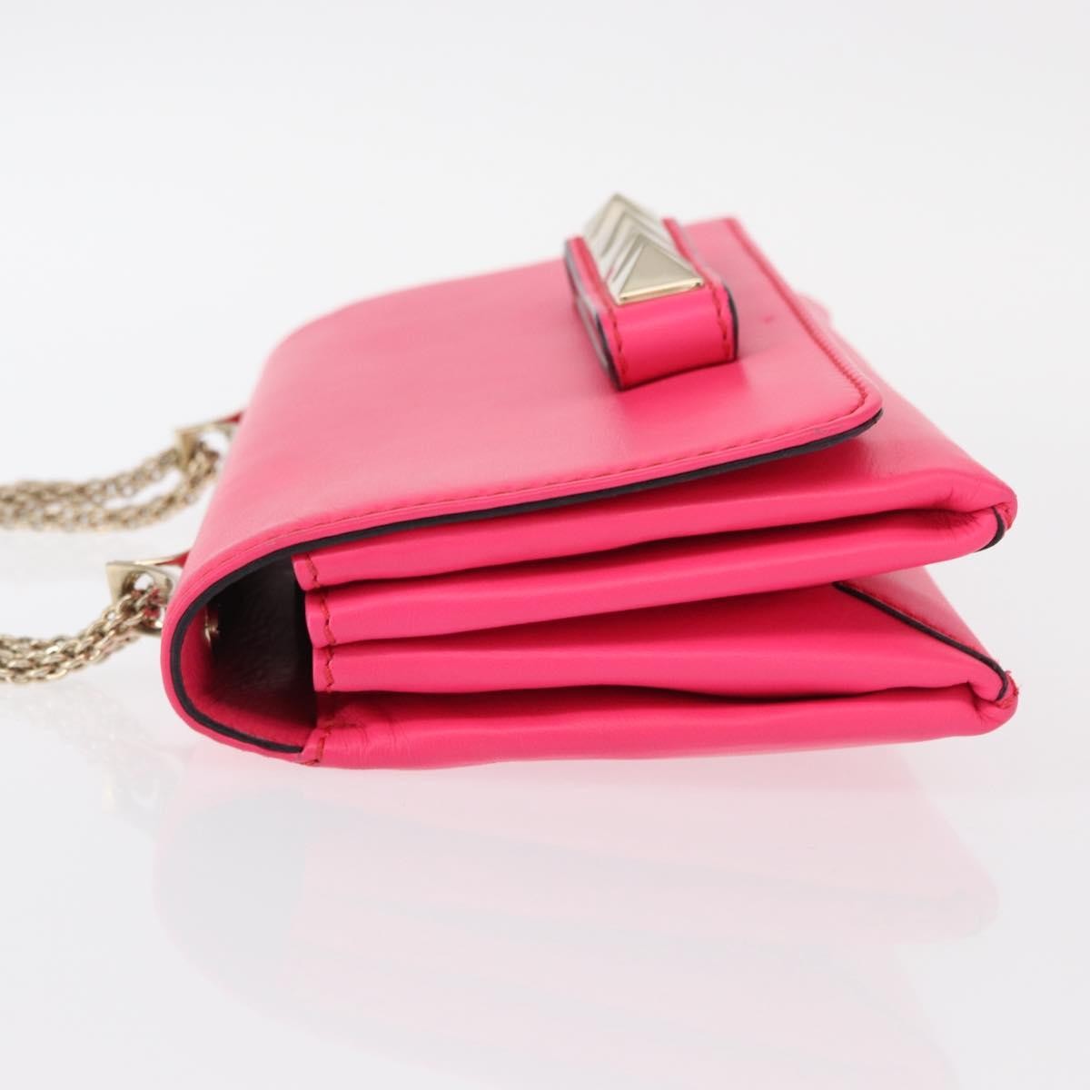 Valentino Garavani Valentino Garavani Va Va Voom Clutch Leather Medium Roze