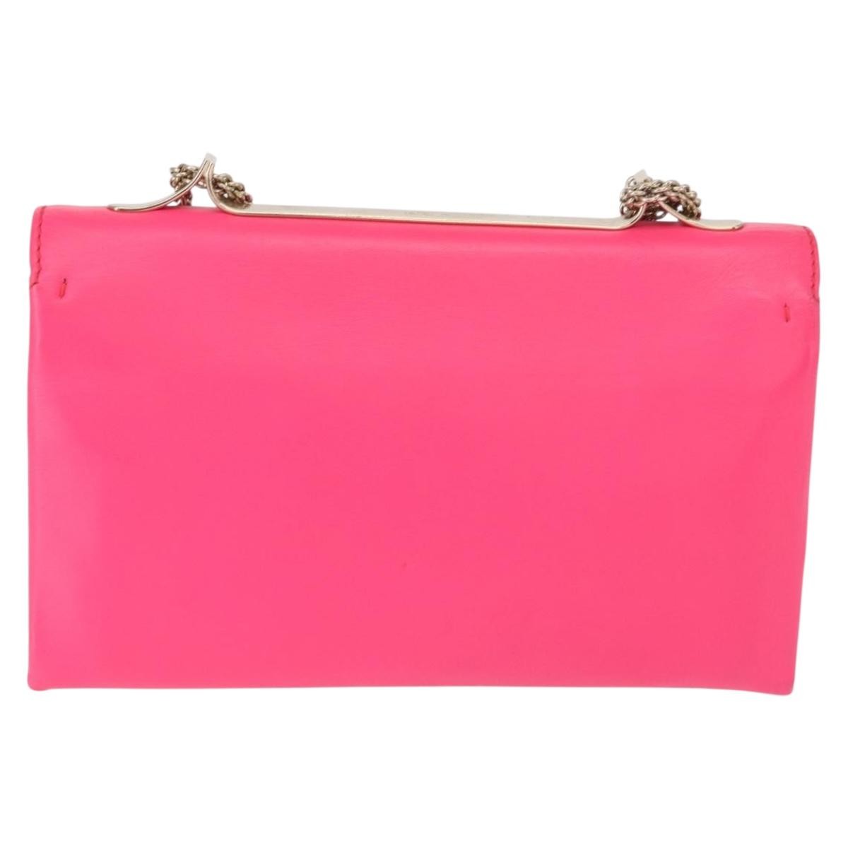 Valentino Garavani Valentino Garavani Va Va Voom Clutch Leather Medium Roze