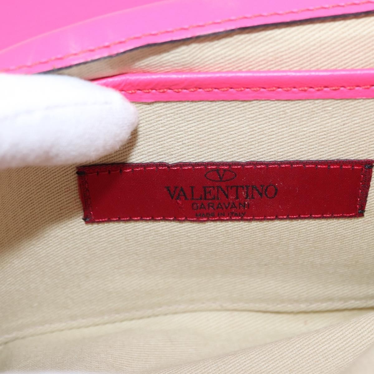 Valentino Garavani Valentino Garavani Va Va Voom Clutch Leather Medium Roze