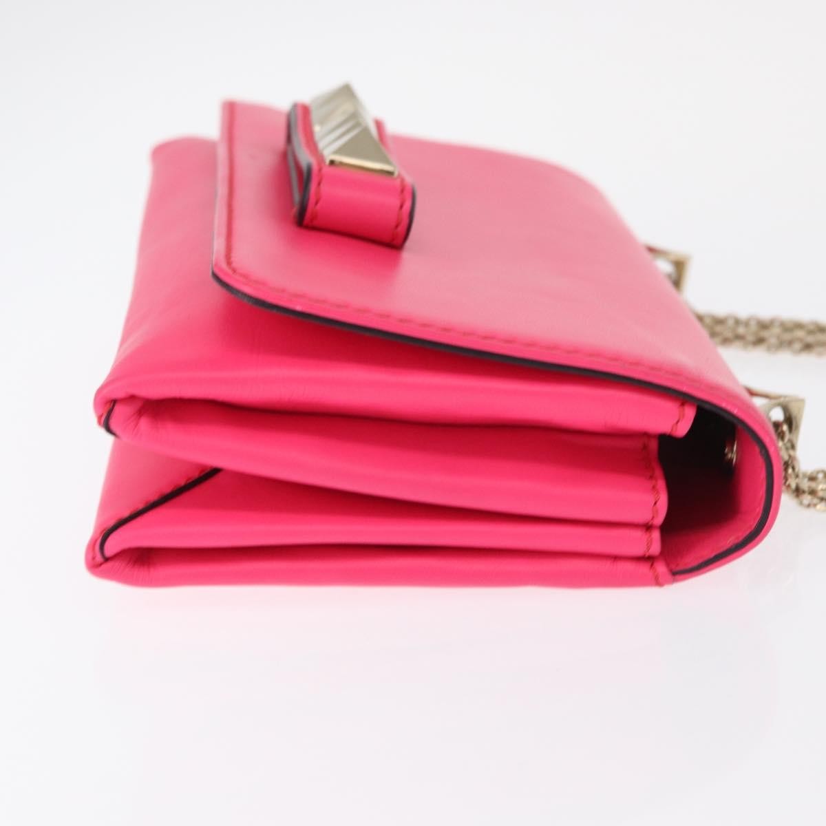 Valentino Garavani Valentino Garavani Va Va Voom Clutch Leather Medium Roze