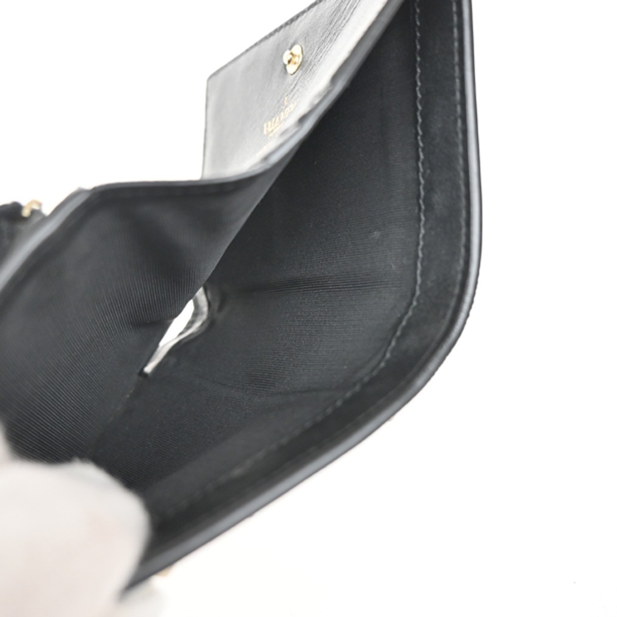 Valentino Garavani Valentino Garavani Rockstud Flap Card Case Leather Zwart