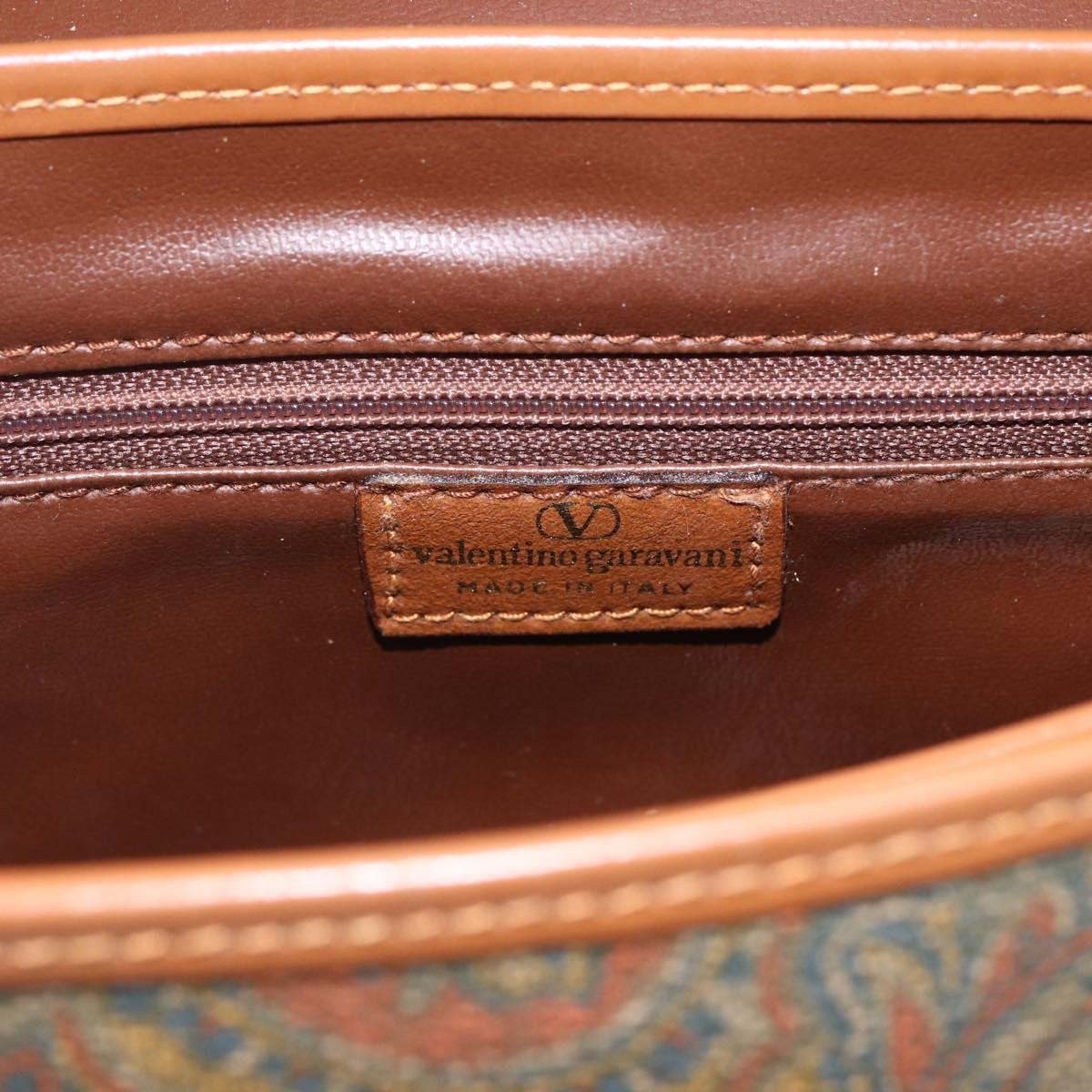 Valentino Garavani Vintage Canvas and Leather Bruin